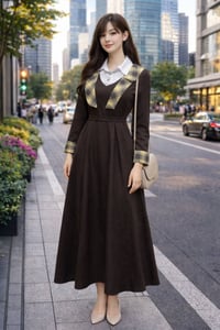 فستان صيفي • قماش كريب • مقاس ٣٨-٤٦