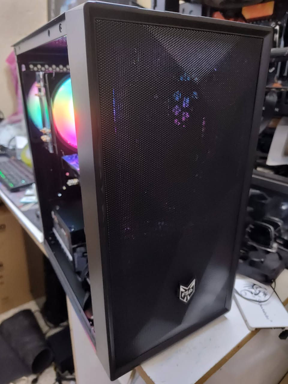 السلام عليكم
تجميعه للبيع 
Pc gaming 

Ryzen 5 2600
Biosstar A320m
 Zotac Gtx 1650 super 
Ram hyperx 16 2x8
Mass gaming 550w 80+bronze
Lenovo 256gb ssd
Fsp Cs130 3 fan
 4000 1fqn Argb
440 الف 
موجود توصيل


**إذا كنت صاحب هذا الإعلان وتريد حذفه لأي سبب، رجاءا أرسل رسالة إلى الدعم الفني**