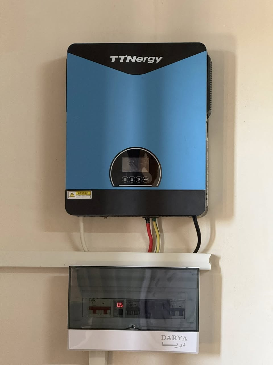 تم بفضل اللّٰه تركيب منظومة طاقة شمسية من قبل كوادرنا في 

#قريةباجوان 

للاخ :: بشار عاصي 
  
✅ نظام طاقة شمسية متكامل بأعلى المواصفات

✅فولتية ثابتة 220فولت 
✅كهرباء مستمرة بدون انقطاع 
✅تشغيل تلقائي عند انقطاع الكهرباء

🔵انفيرتر قدرة(4.2) كيلو واط 
🔵الواح قدرة  (645) واط نوع Aiko
🔵بطارية توبلر (سائل) عدد 4

✅صيانة فورية بحالة مواجهة اي خلل فني
✅ضمانات عالية وعمر افتراضي طويل
✅خدمات متابعة مابعد التنصيب

نهاري ☀️(8) امبير
ليلي   🌑 (4) امبير 
 
للاستفسار اكثر الاتصال على الارقام التالية 
***********
***********
⚫️#مكتب #باجوان #للطاقه #الشمسيه
