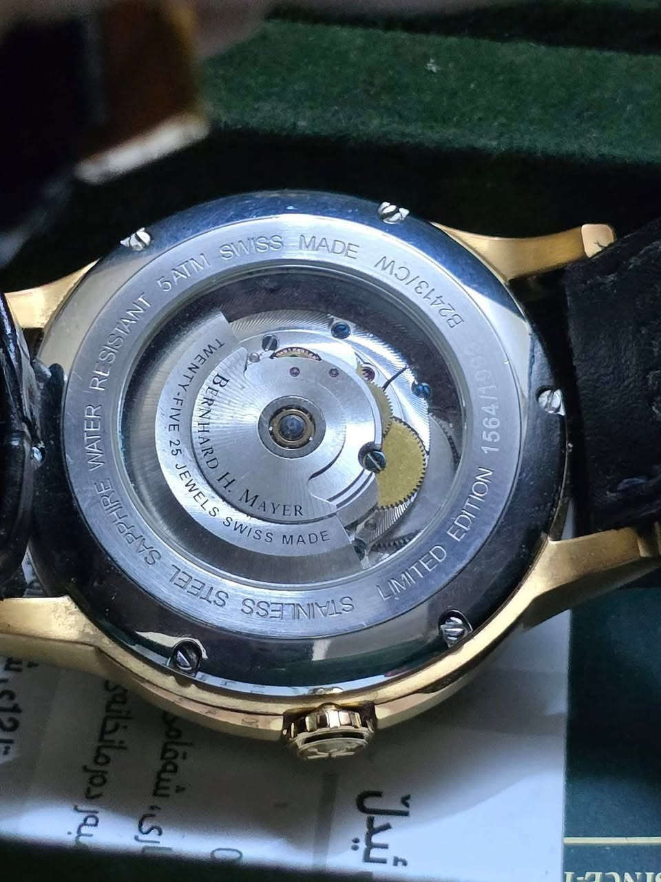 بيرنارد اج ماير اوتماتيك الساعه نضافه ١٠٠/١٠٠ مع كافه المرفقات ٣٥٠$ مكاني بغداد ***********
