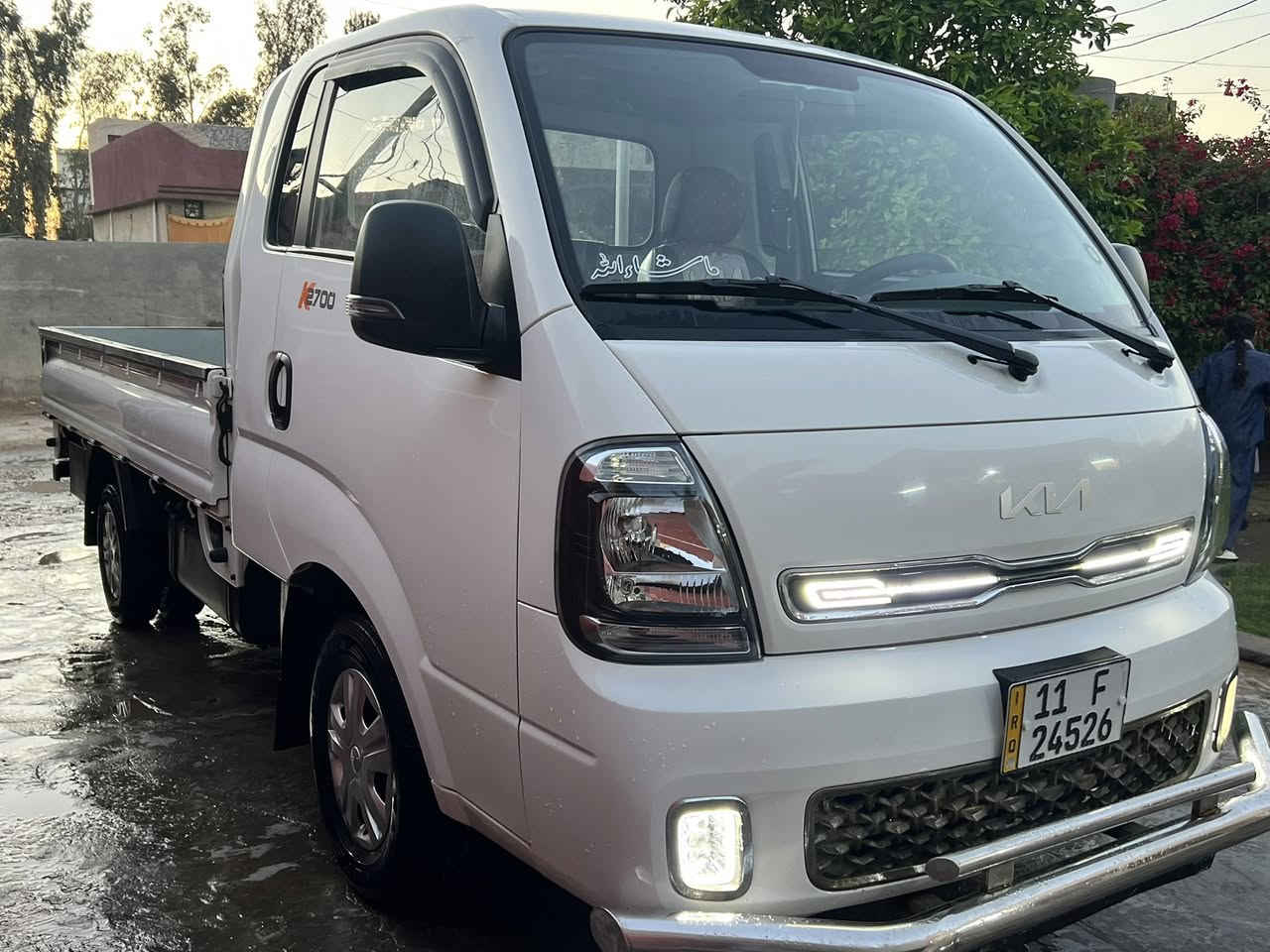 للبيع سياره كيه 2700 موديل 2024ماشيه 57 رقم بغداد باسمي تحويل مباشر مكفوله كفاله عامه سياره جاهزه العنوان بغداد السعر 158 وبيه مجال رقم هاتف ***********
