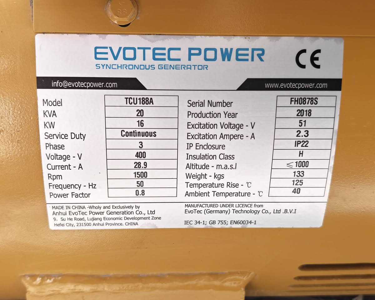 السلام عليكم يوجد راس توليد ايفو تك اصلي جديد غير مستخدم طبك بلادي 20KV ثري فيز للبيع للاستفسار الاتصال على الرقم ***********
