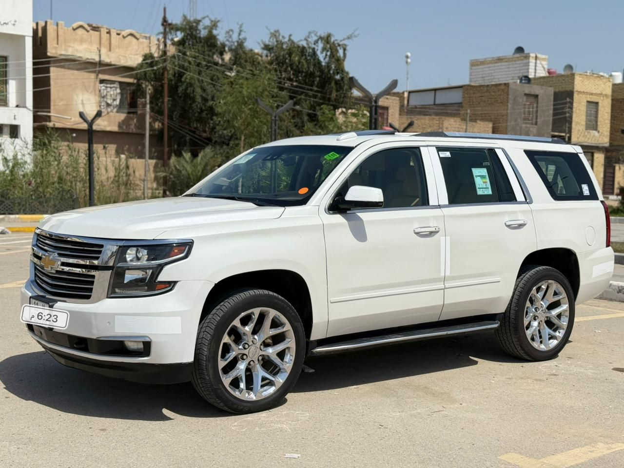 للبيع تاهو 2017 اصل خليجي السعر 235 فول مواصفات LTZ فول للخير سياره رقم بغداد باسمي دولي سنويه وهزه ورقم كله جديد السياره بيه صبغ غير مكفوله من صبغ السياره جديده وجاهزه بمعنى الكلمه محرك كير حداديه تخم تاير كله بشرط منضومه زنون السياره فول للخير معروفه مواصفات LTZ فول فتحه خمس بصمات تدفئه وتبريد داخل قرميدي جنطه شفط قاصه كامره ويل كب 22  اصلي حساسات امامي خلفي مري شفط كشنات كهربائي السياره جاهزه للخير مكاني ذي قار الناصريه ***********
