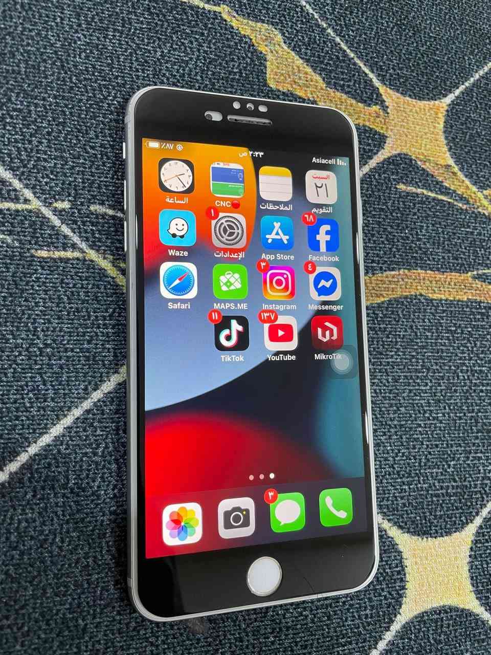ايفون 7 Plas بلادي الجهاز مداخل صيانة
الذاكرة 128 البطارية 67🔋
السعر 90 الف  قفل عنوان بغداد 
الرقم للتواصل *********** واتساب موجود
