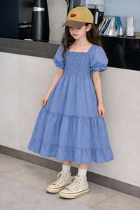 فستان بناتي • ٧-١٢ سنة • درزن