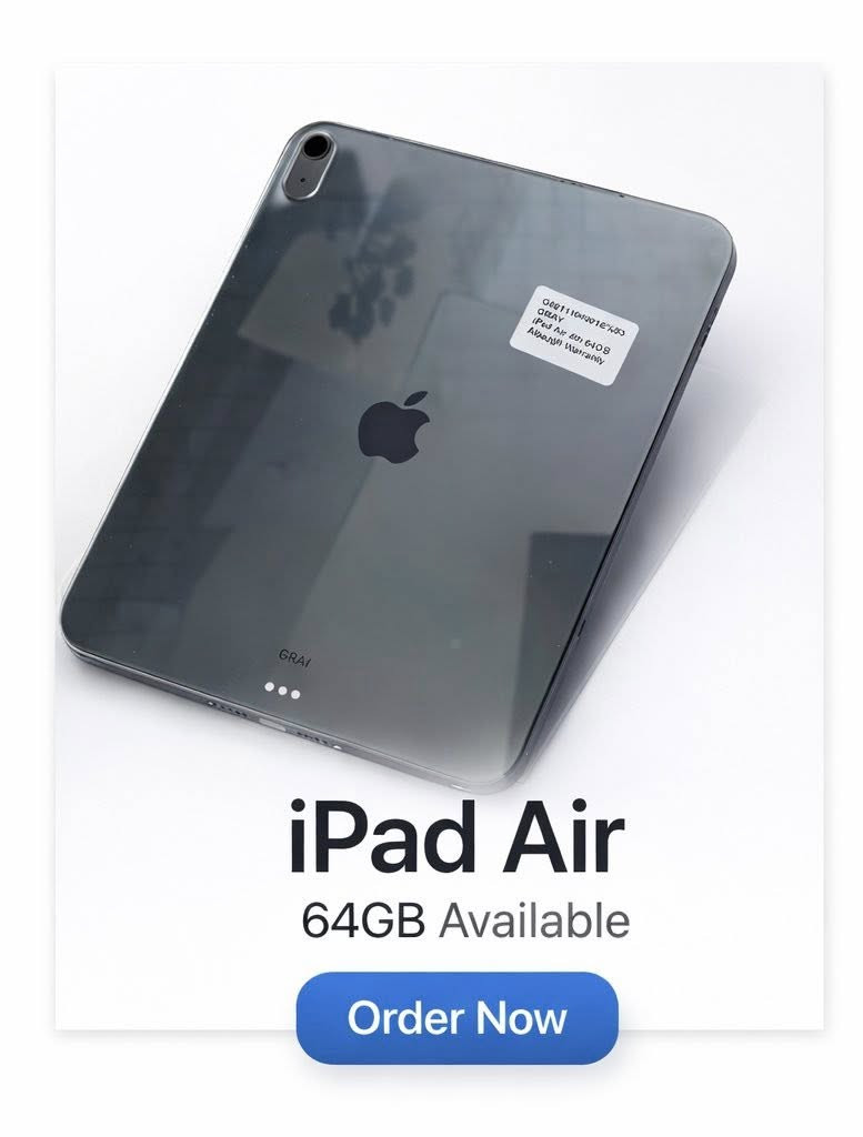 ايباد air4 ذاكره64 نظيف النظام الجديد ios25
سعره 310الف د.ع مع كفر ولزكة شاشه

السعر بي مجال قليل 

للاستفسار على الرقم ***********
