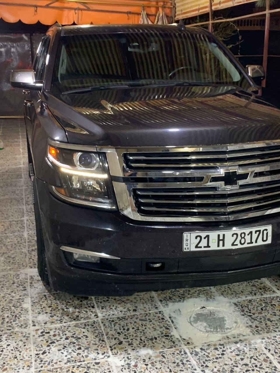 سلام عليكم تاهو للبيع 2017 وارد امريكي LTZ سونار مرفوق بل منشور كير مكينه مكفولات بسمي تحويل او وكاله لون نفطي السعر 275 و بيها مجال *********** مكان بغداد
