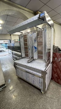 شواية شاوما ١٢ حراق مزدوج  ستييل ٠.٨ شيش ستل ستيل  هيكل مغلون انج ونص ...