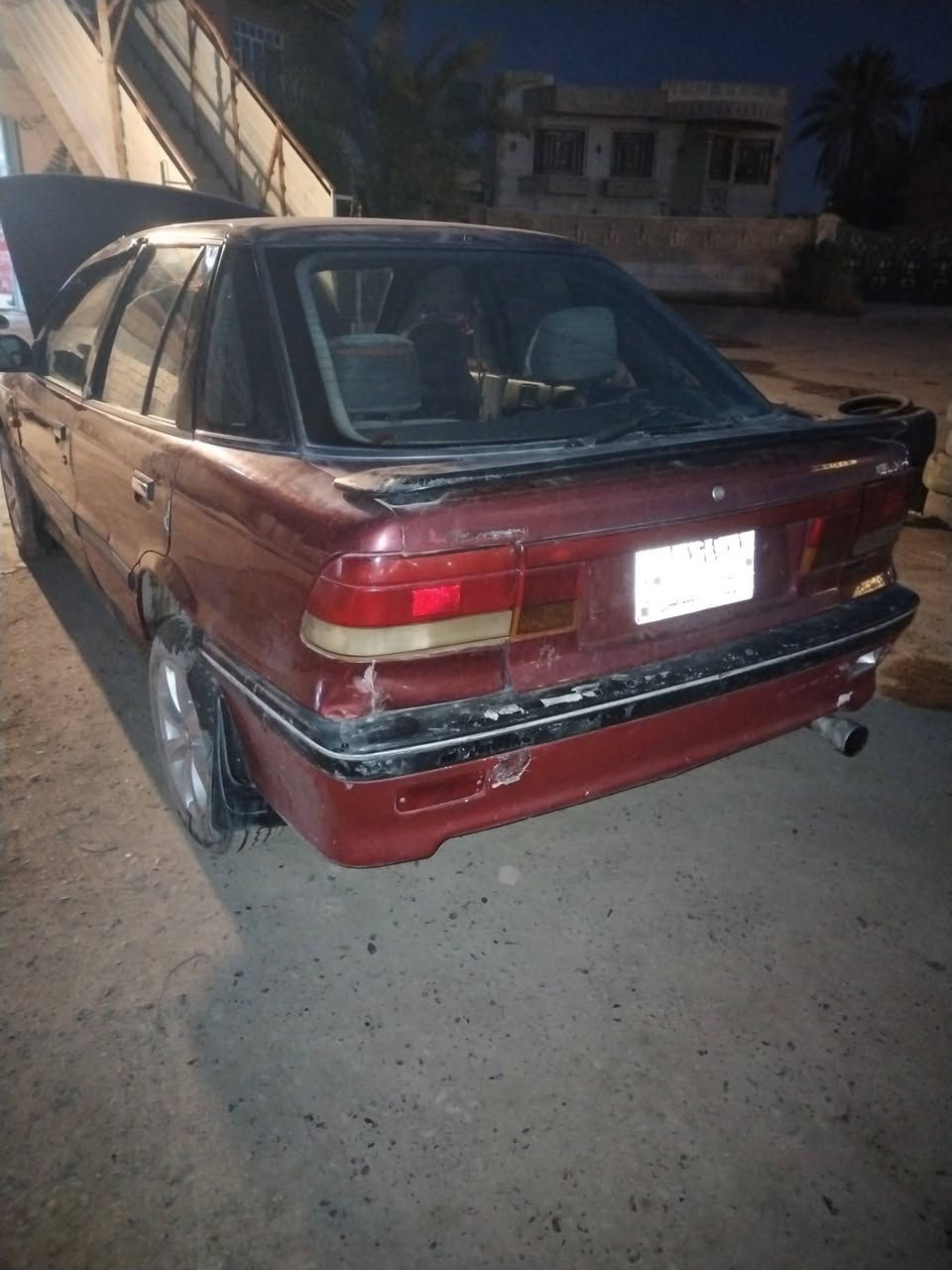 سلام عليكم ميسبوشي لنسر موديل  1991 السيارة كاملة صبغ مابيها خياس ماكو كهربائيات شغالة سنوية لشهر التاسع بعد موصاقطة تايرات جدد باتري جديد السيارة نفضتها  على ايدي ومن الدوام للبيت
سعر $30 بيها مجال للشراي
المكان سامراء صلاح الدين
***********
