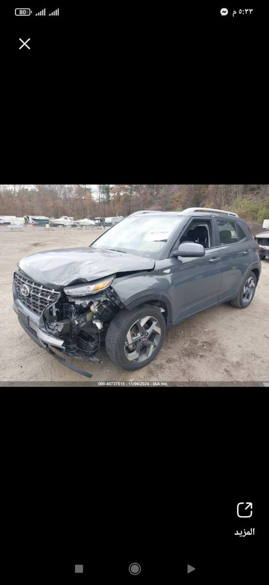 السلام عليكم هونداي فينو
مديل : ٢٠٢٣
ماشيه :000 53 km قابل للزيادة
حجم المحرك : 1600 دبل نوزل 
مواصفات : الفول 1/1
عدا البصمة 
حادث موضح بالصور  بسيط
السعر : 13500$ دولار وبيها مجال الشراي يجي يشوف 
 للاستفسار ***********
