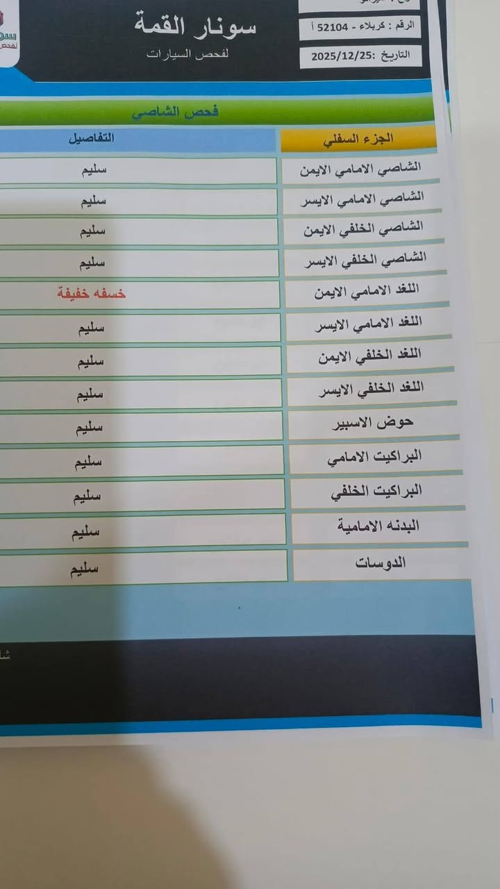 السلام عليكم مكلف بل نشر اخوان لاتراسلني كيه سيراتو موديل 15خليجي فقط بارد موظحه بل سونارمحرك كير صدر كله جديدتحكم استيرن جهتين ويل كب محرك 1600 رقم كربلاء دولي هزه جديده السنويه لحد2029 مكاني كربلاء مراوس هم ترهم بس مو ايراني السعر 120وبيه مجال الشراي يتصل ***********وتساب موجود
