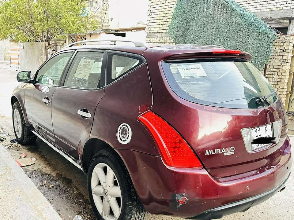 السلام عليكم   للمراوس فقط
نيسان مورونو 2008 
فول السيارة بصمة فتحة 
كير مكينة حاوية 
السيارة مصبوغة عام  
حادثها جاملغ خلفي
العندة مراوس ينزلها او يدزها واتساب
***********
