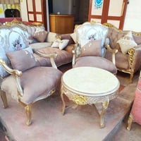 صالون تركي • خشب زان • قماش هايبر