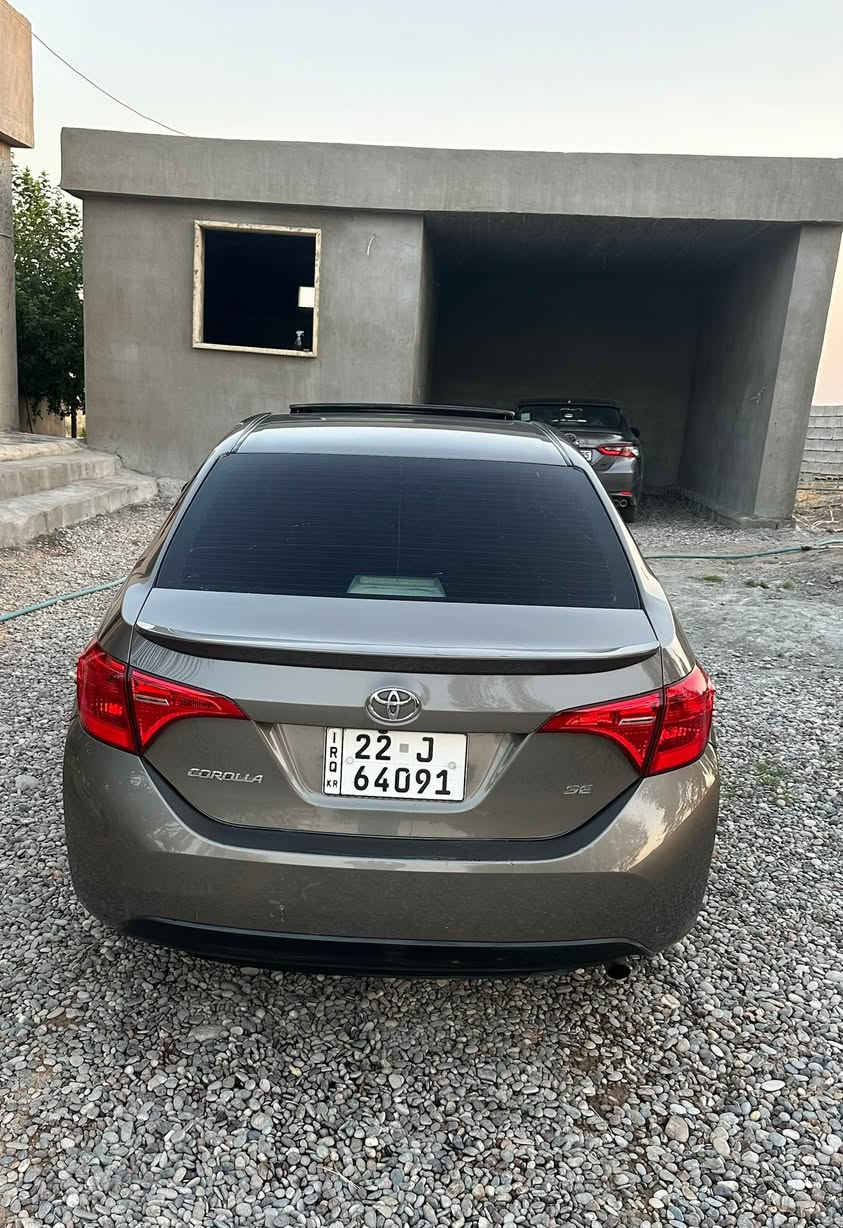 كورلا 2019 SE  صور الضرر مرفقه جاملغ صبغ فقط بدون دواخل بدون ايرباگ . 
فتحة سقف 
كشن جلد هيتر 
ستيرن هيتر 
محرك گير مامفتوحات 
تبريد ثلج تخم تاير 
رادار حجر بيئه (فحم)
نظام ECO  شغال 
السياره جديده 
تحويل مباشر 
السعر 129 $ بيها مجال 
مكان السياره الحويجه- الحلوات 
*********** 
 ملاحظة : بيع نقد فقط
