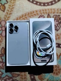 * ايفون 📲 15 برو ماكس  * لون تيتنايوم مميز  * بطاريه 🔋 93  * ذاكره 256...
