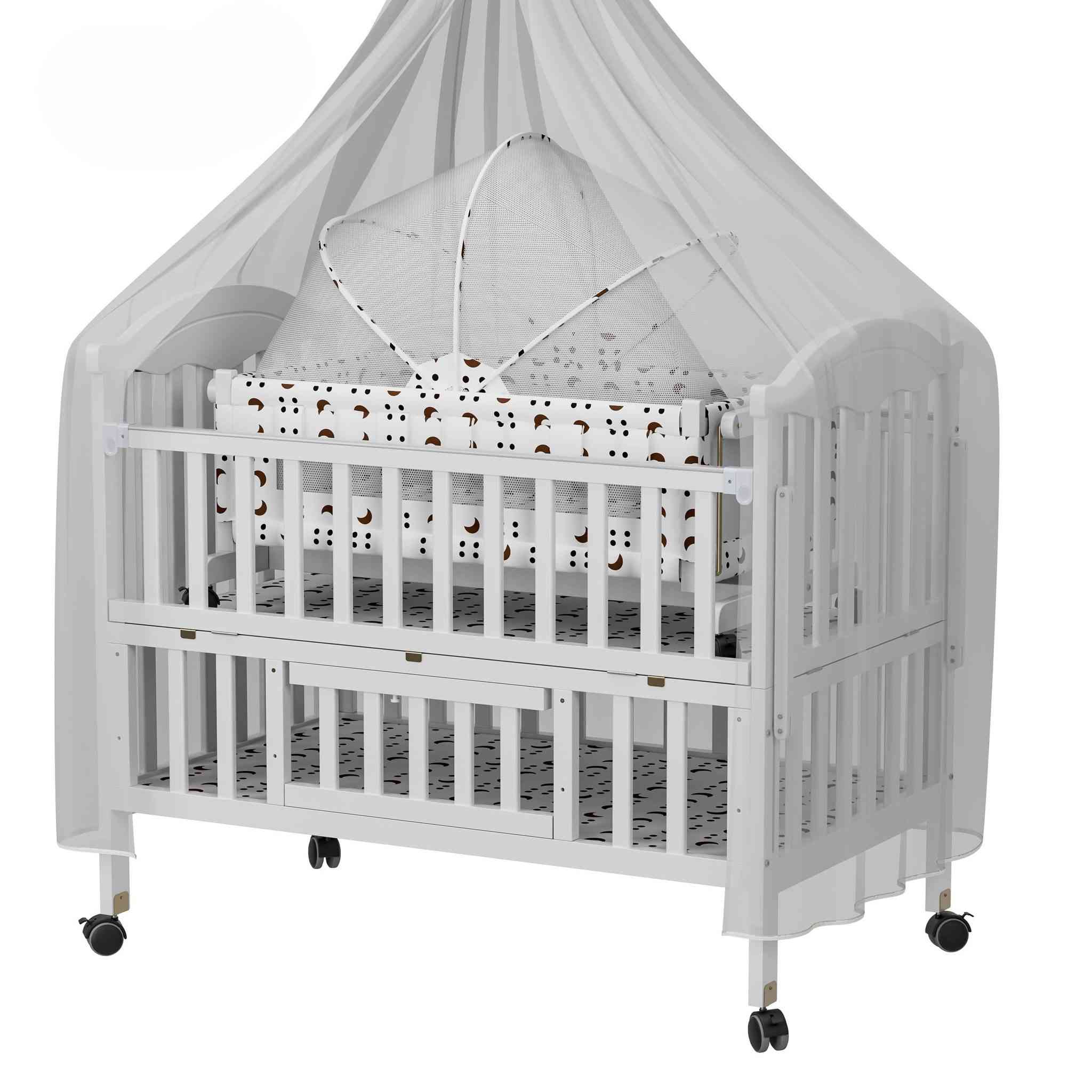 للبيع: سرير أطفال  (نظام طابقين) نظيف جداً
​المواصفات والمميزات:
​نظام طابقين: سرير أساسي چبير + مهد صغير (هزاز) تكدرين تفصليه وتستخدميه وحده.
​ينفتح من الجانب حتى يتنصب ويه سرير الأم لسهولة المتابعة والرضاعة.
​يكبر ويه الطفل السرير مستويات وقابل للتطويل، يخدم الطفل من الولادة لحد عمر 6 سنوات.
​ يحتوي على مكان واسع جوه السرير لترتيب الملابس والحفاضات.
يحتوي على ناموسيه للسريرين
 السريرين بيهم تايرات (عجلات) لسهولة التنقل داخل البيت مع قفل للأمان.
​الحالة: نظيف جداً 
مكان بغداد


**إذا كنت صاحب هذا الإعلان وتريد حذفه لأي سبب، رجاءا أرسل رسالة إلى الدعم الفني**