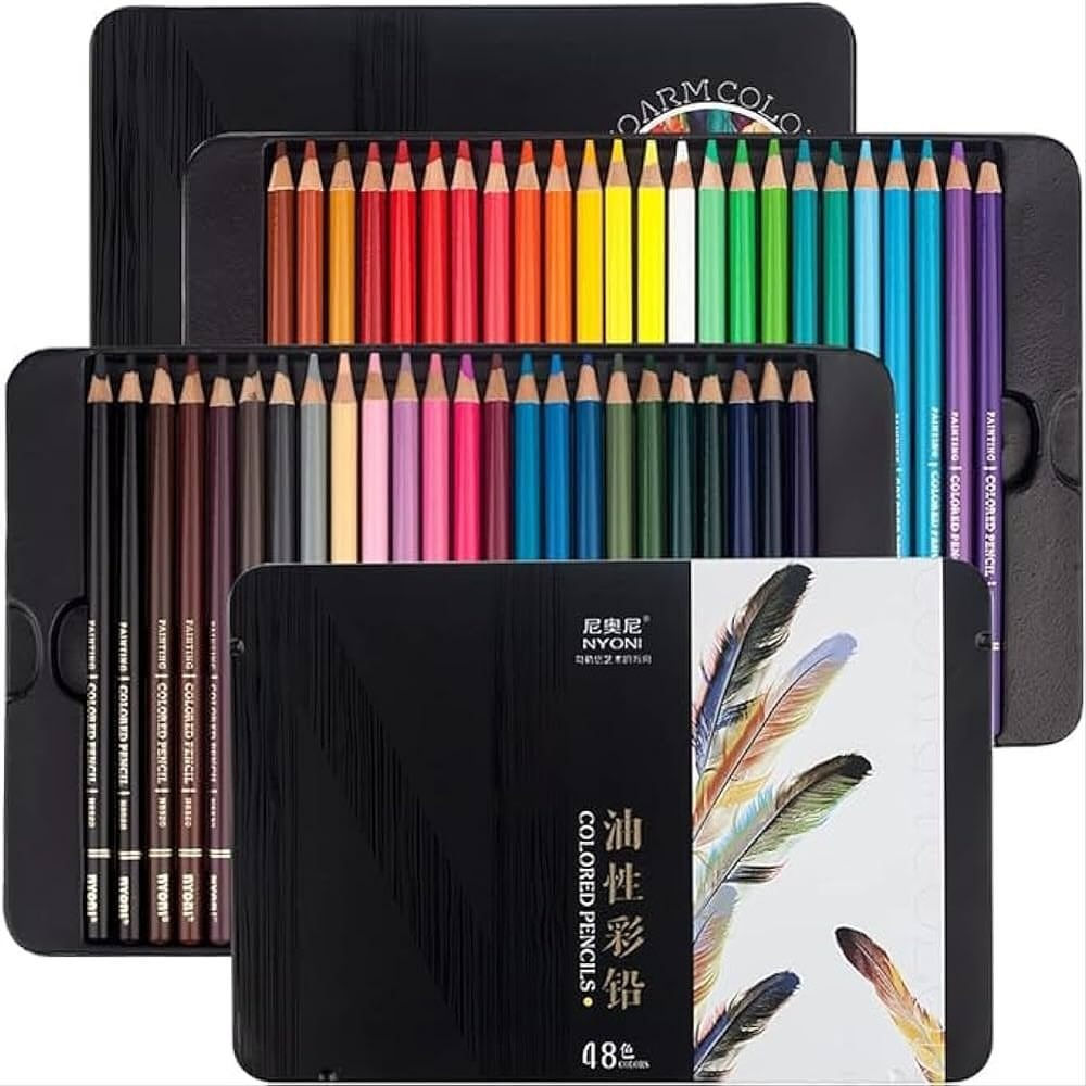 ⁨ أقلام تلوين زيتية من ماركة "NYONI". 
تأتي الأقلام في مجموعة تحتوي على /24/36/48/72 /120 لون 
تتميز الأقلام الزيتية من نيوني بألوانها الغنية والنابضة بالحياة، وقدرتها على المزج والطبقات. 
تعتبر مناسبة للفنانين المحترفين والهواة والطلاب على حد سواء. 
يتم تصنيع جسم القلم من الخشب، وتتميز الأقلام بمتانتها ومقاومتها للكسر
علبة 24 لون السعر 10,000 💵
علبة 36 لون السعر 18,000 💵
علبة 48 لون السعر 20,000 💵
علبة 72 لون السعر30000 💵
علبة 120 لون السعر 40,000 💵
🎁🎀السوق الذكي🎀🎁)
 
‏‭ 📲***********‬
(توصيل لجميع محافظات العراق)
للاستفسار ارسل رسالة للصفحة💌
#السوق_الذكي_smart_market  #هدايا #قرطاسية #مكتبة #العاب_أطفال #العاب_ذكاء #جورنال_أفكار #كتب⁩

