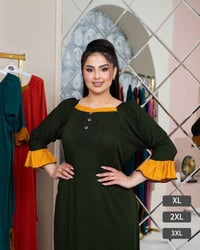 دشداشة طويلة • قماش ماء الذهب • مقاسات XL-XXXL