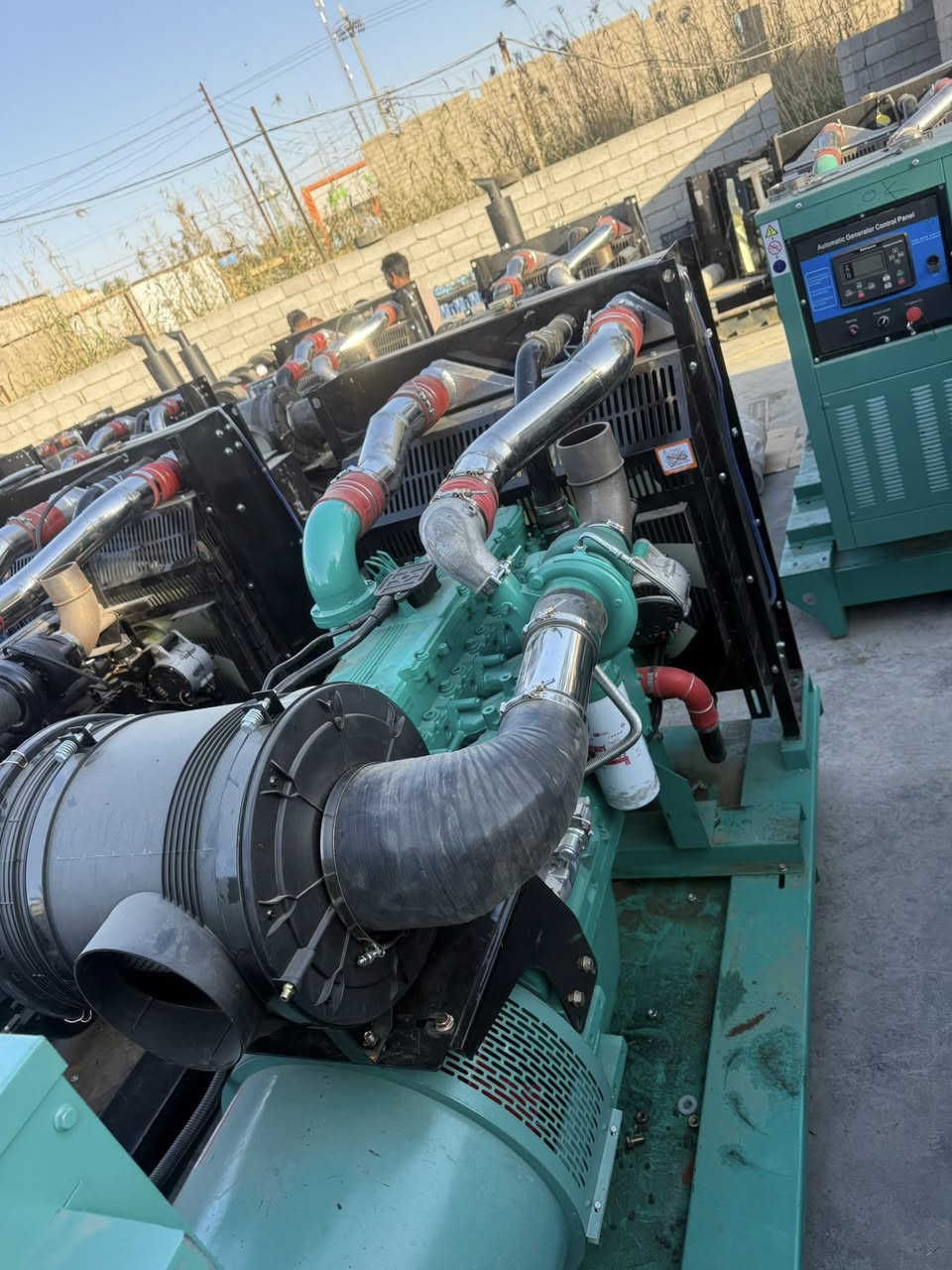 سلام عليكم تم وصول وجبت مولدات كمنزات زيرو ١١٤ ابلادي ٢٤ ولف انتر كلر بم كهربائي ٣٠٠ كيفي ٢٥٠ كيفي ٢٠٠ كيفي ابلادي لأصرف ولا بخار تشغيل جهاز برودكشن اتو نضام حمايه كامل عنوان بغداد رقم الها***********
