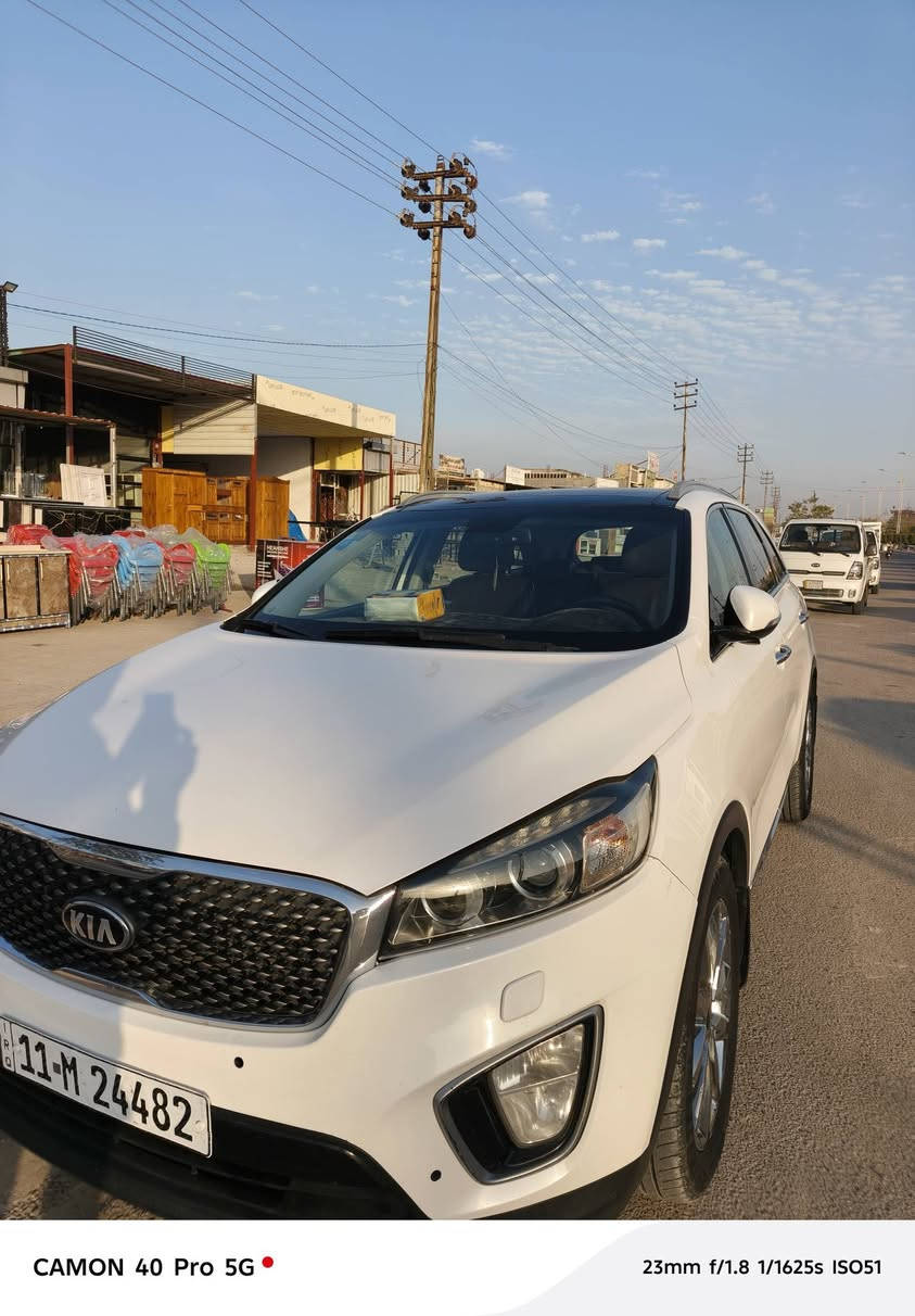 سورنتو موديل 2017 خليجي
كويتي خمس بصمات فولل 

6سلندر 

7 راكب 

رقم بغداد إنكليزي 

مكان السياره عامريه الفلوجة 

السعر 220 وبيهه مجال 

***********
