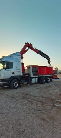 سكانيه كرين موديل 2007 Hmf أربعة سلايت  14طن رقم اربيل  باسم  شركه رقم...