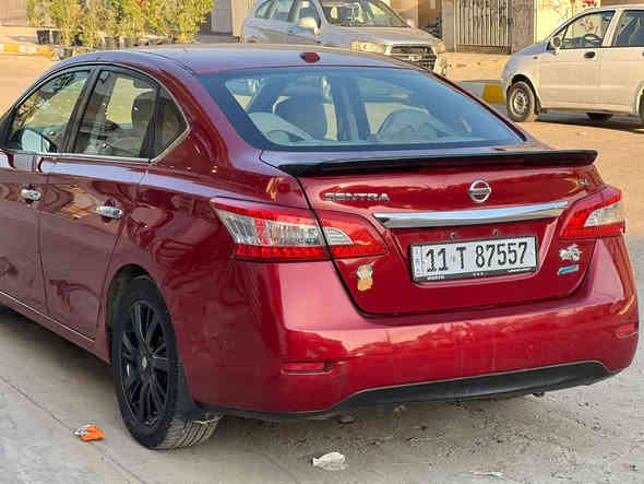 السلام عليكم ورحمه الله.                            نيسان سنترا وارد 2014.                  فول مواصفات     مكينة 4/سلندر  . فئه  SL       بصمه تشغيل.   بصمه ابواب.      فتحه سقف.             كشنات جلد.     كامره.     وبعد بيهة مواصفات. كير مكينة صدر تخم تاير كله جديد ما بيها اي نقص رقم بغداد الإنكليزي الجديد بسمي العنوان بغداد السعر على الاتصال *********** بغداد
