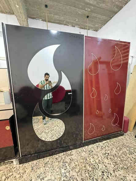 غرفه نوم تركي تخبل نضيفه كلش 7قطع السعر300الف  عنواني النجف حي الميلاد شارع المزرعه سيد علي***********
