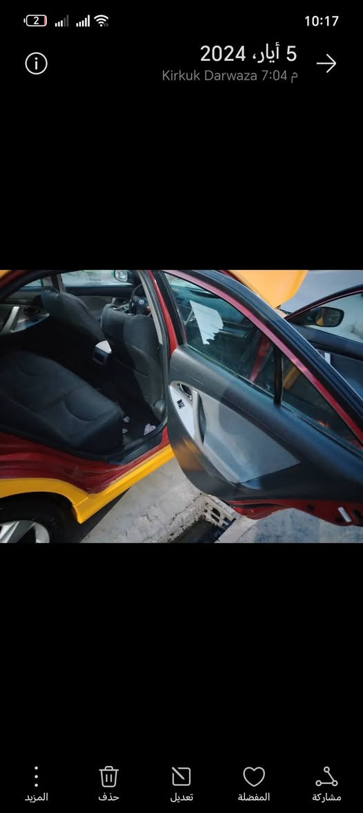 السلام عليكم ورحمة الله وبركاته للبيع كامري تكسي 2010 جديده ماشاء الله بيها ضرر جالمرلغين الورا شويه حوض بعد السياره ليبل واحد لاتبديل ولا كص بسمي السياره هيئه َالغرامه كلها مصفره تايرات الطخم صدر كير محرك كلها شرط السعر 85$مجال ..***********
