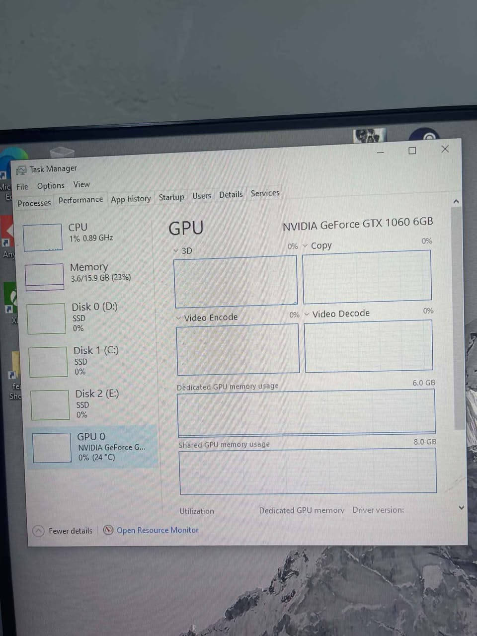 :المعالج :i3-9100f
NVIDIA GeForce GTX 1060 6GB :كرت الشاشة *
16GB DDR4 2400MHZ :الرام *
* التخزين:
* SSD Kingston 240GB (النظام)
* SSD Lexar NS100 1TB
* SSD Samsung 128GB
Thermaltake Smart Series 700W :مزود الطاقة *
مكاني الامين الثانيه 
*********** بغداد, العراق
