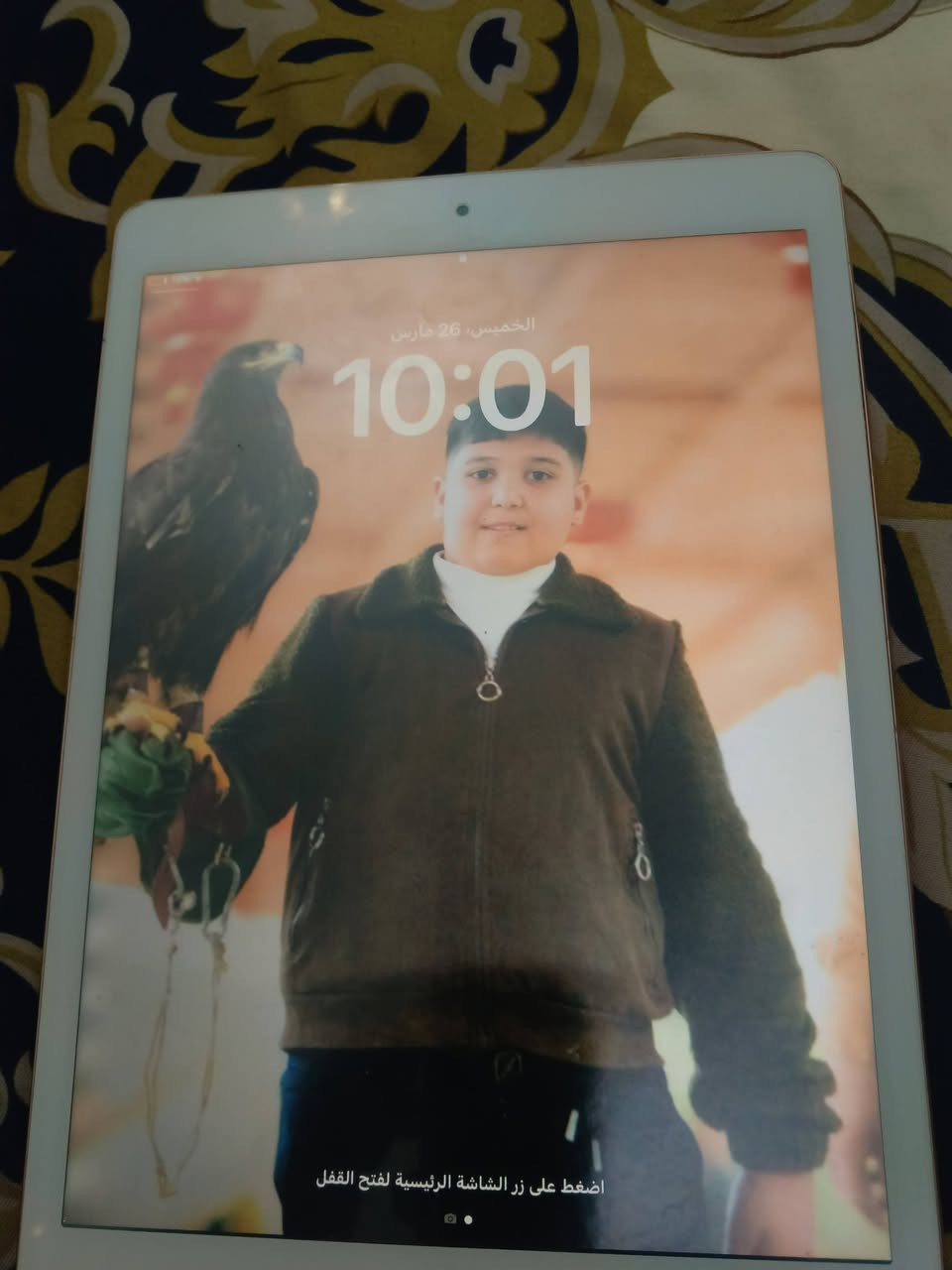 سلام وعليكم ايباد سفن جهاز نضيف حيل ماطاب تصليح ذاكرته 128 سعره 200 وبي مجال بصيط مكاني المسيب الحاميه ***********
