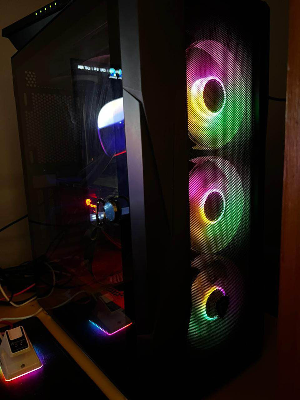 تجميعه 

 جاهز للألعاب والبث …

​المعالج: Intel i5-12400F (الجيل 12).
​الكرت: NVIDIA RTX   I GAMI 3060ti 8G.
​الرام: 16GB.
​التخزين: 256 SSD NVMe (سريع جداً).
>التخزين 1Thhd
البورد ASUS PRIME H610M-K DDR4

الكيس (مليون 100 )

​الشاشة (130) :  Black woulf بوصة27  / تردد 165hz . 
​( 60)كيبورد مغناطيسي اتاك x68 he
ماوس اتاك شارك ابيض X6 مع قاعده شحن 40
سماعه هايبر اكس كلاود 2 50
باد ماوس 15

يوبي اس 1500  (50)

الكل (1430) الف دينار بغداد, العراق


**إذا كنت صاحب هذا الإعلان وتريد حذفه لأي سبب، رجاءا أرسل رسالة إلى الدعم الفني**