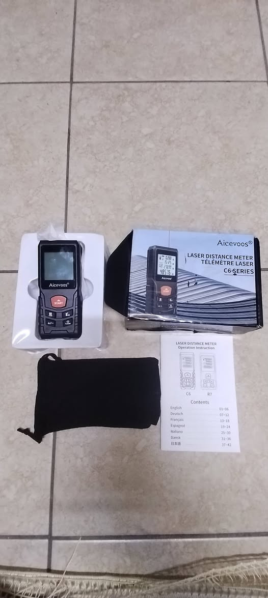 جهاز قياس المسافات بالليزر من شركة Aicevoos. يُستخدم هذا الجهاز لقياس المسافات بدقة وسرعة باستخدام شعاع الليزر. 
يُعرف أيضًا باسم مقياس الليزر أو شريط القياس الليزري. 
يُستخدم بشكل شائع من قبل المهندسين، والكهربائيين، والبنائين، والنجارين، لتقدير المسافات أو حجم منطقة معينة. 
يمكن للجهاز أن يقيس المسافة بين نقطتين، ويحسب مساحة وحجم الغرف. 
تتميز معظم أجهزة قياس الليزر بدقة عالية تصل إلى 1/8 بوصة (3 ملم).


**إذا كنت صاحب هذا الإعلان وتريد حذفه لأي سبب، رجاءا أرسل رسالة إلى الدعم الفني**