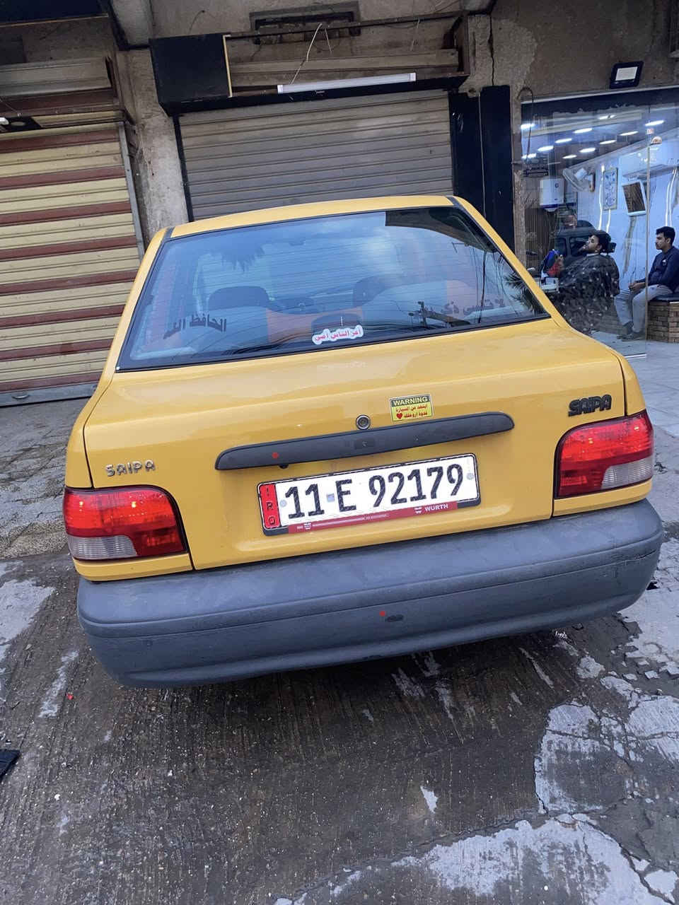 سلام عليكم سايبا لبيع موديل 13 كير محرك بيه خيط تبخير سيارة بيه ضربه بسيطه بل باب سايق تخم تايرات جدد صدر بحاله ممتاز سياره تصرف عليه ورقتين ترجع بلاديه هيئه غرامات مصفره السعر 34 وبيه مجال حك جيه مكاني بغداد حي الخضراء *********** الرقم
