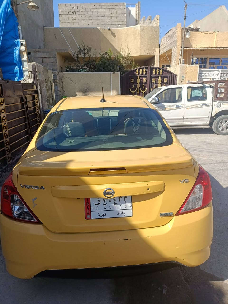 نيسان فيرساء وارد امريكا للمراوس بسياره خصوصي حسب القناعه
السياره باسمي  العنوان بغداد شارع جزيره بغداد السياحيه 
قرب القوس مال بوب  الشام هاتف *********** وبي وات ساب
