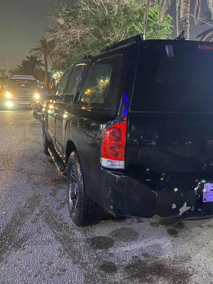 ارمادا 2007 لون اسود se كشن سايق كهرباء دوسات بانزين وبريك كهرباء حساسات خلفيه مثبت سرعه تحكم ستيرن جهتين وسياقه بل ستيرن تبريد كير محرك كفاله السياره صبغ عام بدون ضربه بدون ايرباك السياره كلين تايتل بسبب الجراد *********** /حسين الخفاجي 
78 ورقه وبيها مجال جدا بسيط واني ابو ادوات ومعتني بيها هواي ❤️  منضومه مي منضومه تبريد منضومه بريك منضومه بانزين منضومه ستيرن كله شرط
محضوض جدا الي تكون من نصيبه هاي السياره كير ومحرك دهن جديد وكله من هذا الاصلي ول غالي وتدللون
