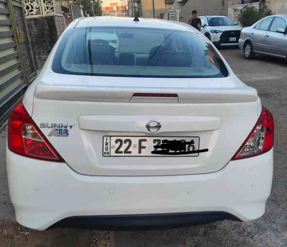 اللهم صلي على محمد وال محمد 
نيسان صني هندي بليته زركة.
للبيع فقط 
رقم اربيل الجديد
سنوية باسم شركة
يعني تحويل او وكالة مضمونة

موديل 2022

السعر /شدة و12
(112)
 وبيها مجال بسيط حك الجية
كير ومحرك وتبريد جيد 

السياره 
بيها تبديل جاملغ يسرة وبنيد
وبيها كم شخط بسيطات
سونر مابيها
 المواصفات المعروفة 
حساسات خلفيه 
شاشه وكامرة 
سويج ريمونت عدد2
دبل ايرباك 
تحكم ستيرن
حساس تاير 
مانع انزلاق 
يدات نيكل 
نضام مانع الانزلاق ABS 

المحرك  1.5 
ماشيه  23 الف                                        
الاستفسار 
 ***********
 ‏***********

مكان السياره بغداد السيدية بغداد
