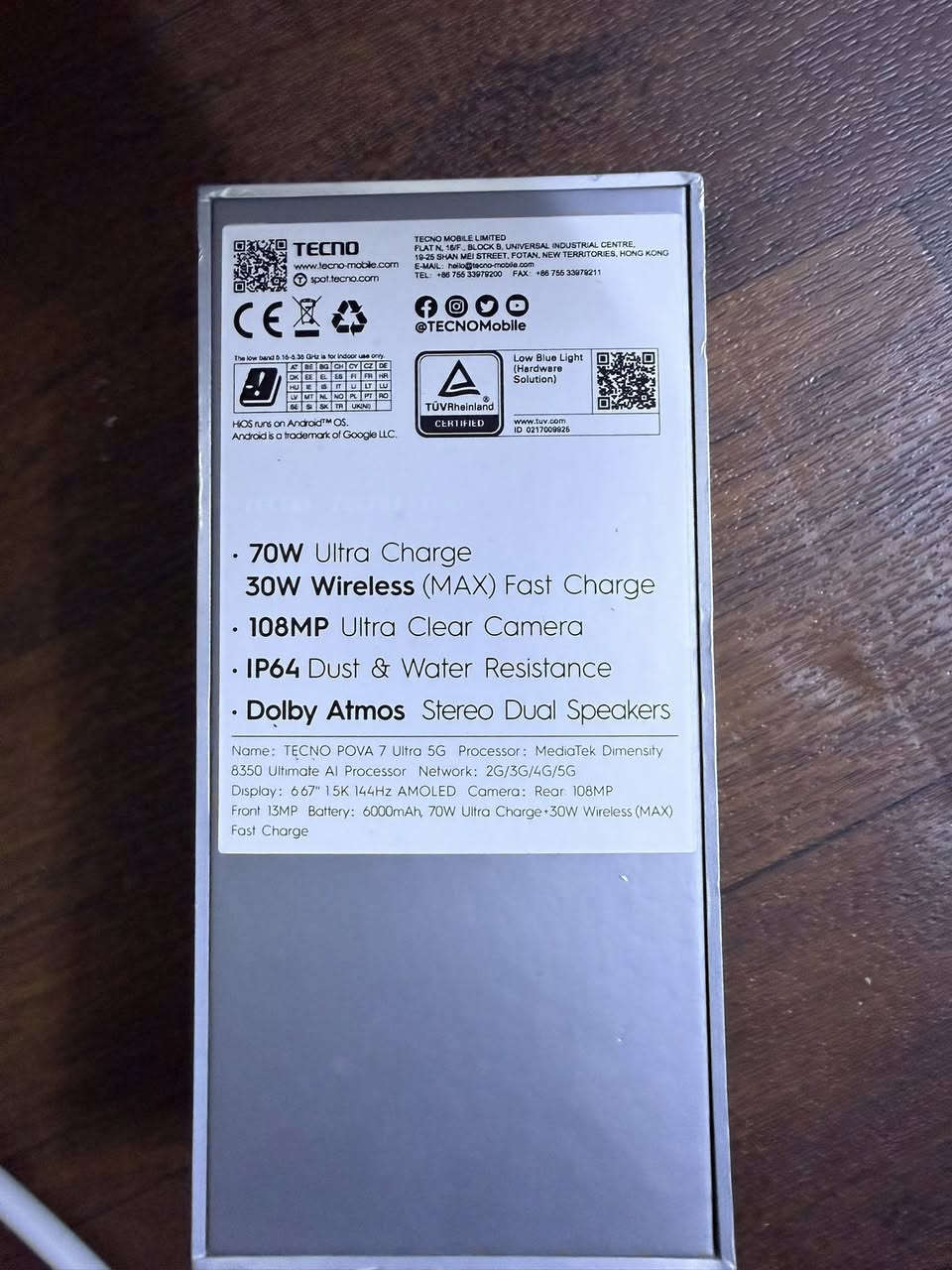 جهاز تكنو بوفا 7 الترا 5G
اللون ابيض 

ذاكرة 256

رام 12 +12 

يشغل ببجي 120 فريم 

كامل ملحقاته كارتون وشاحن 70w 

الجهاز نظافته 100%

استخدام جداً قليل  السعر 290 

المكان / بغداد 

للتواصل ***********
