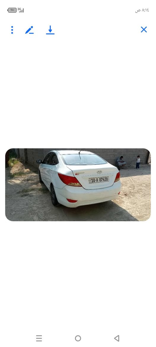 السلام عليكم 
اكسنت 2016
لون ابيض رقم بابل جديد باسمي محرك وحداديه وضع الشركه 1400
بيها الجاملغات الوره صبغ بدون دواخل 
السعر 93وبيه مجال بسيط 
الرقم ***********
العنوان بابل الحمزه الغربي
