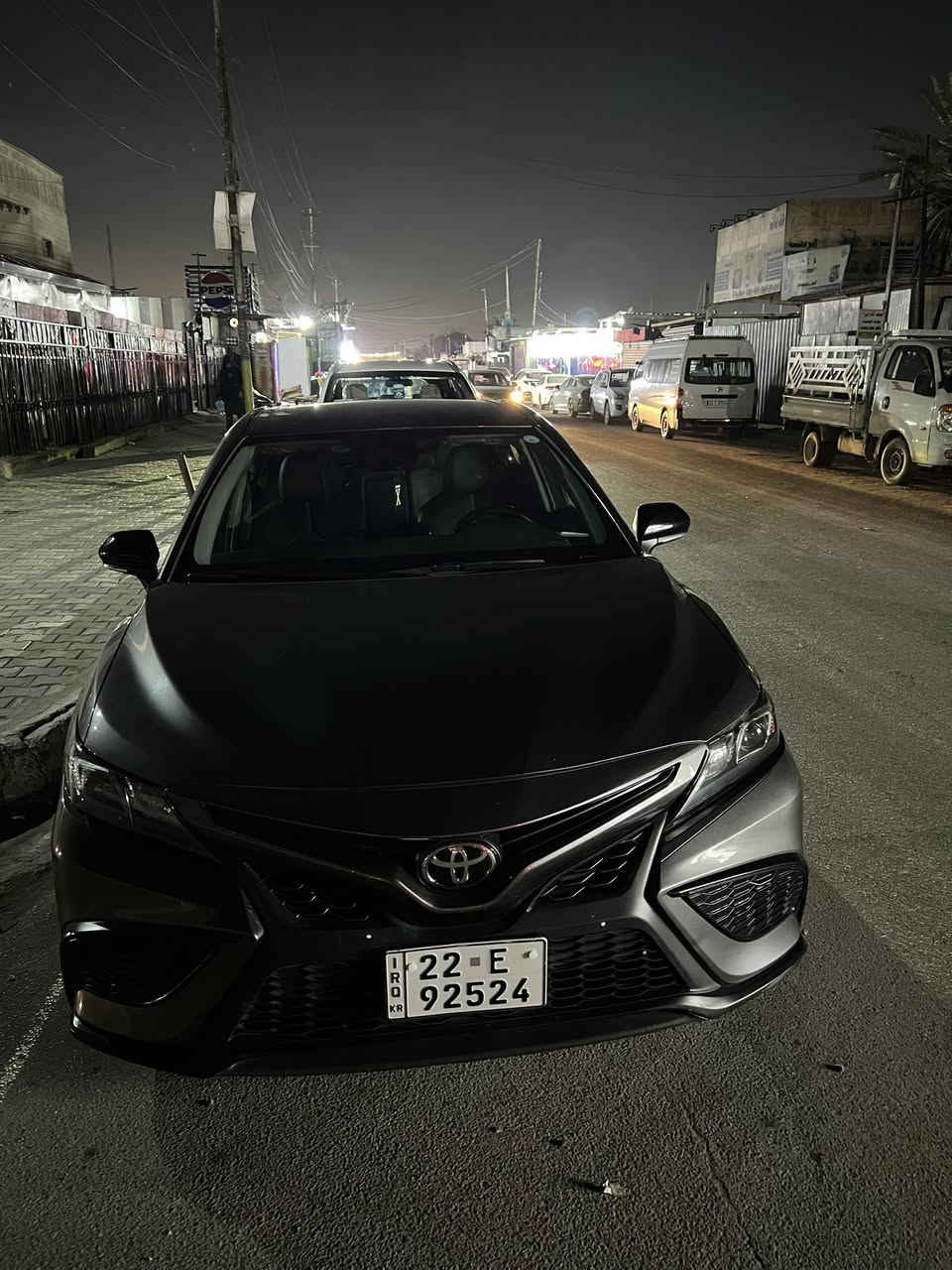2022   TOYOTA CAMRY SE
اللون :- نفطي        
الموديل :- 2022 بانزين
سعة المحرك :- 2.500
كامره
تحكم سرعه 
تحكم مسجل 
رادار امامي 
مقاعد جلد ومخمل 
شفتات گير 
ثلاث وضعيات للقيادة
(نورمال.ايكو.سبورت)
السيارة ضربتها خلفية 
بدون ايرباك بشرط
السعر195 وبيها مجال 
رقم اربيل هزه وسنوية ورقم كله جديد
مكان سياره /بغداد /بغداد الجديدة 
***********
