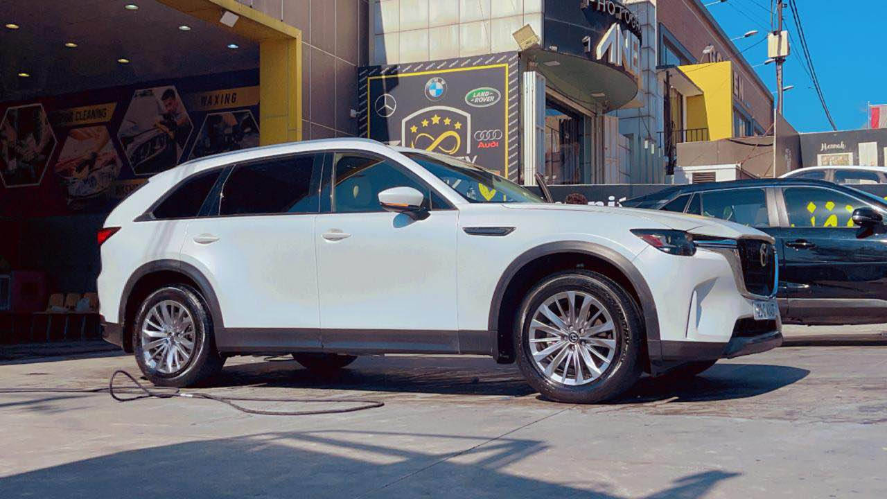 مازدا Cx90 
مۆدێل 2024
مواصفات preffered
ناو سپی -سڵاید-٣ ڕیز کوشن -شاشە و کار پلەی-پەردە بیلادی-مواصفاتیتر....
گێڕو مەکینە و کارەبایی ھەموو شتێکی بەشەرت
بۆنید و چەمەلەخ بۆیاخە بێ ناوگرتن 
دەرگای سایەق و دو بستی شانەکەی کلێرە واتا بەس پەمپ کراوە 
ئێرباگی سوکان سیستمە و بیلادی دانراوەتەوە
بۆ زانیاری زیاتر 
***********
JM3KKBHDXR1114057 السليمانية, العراق
