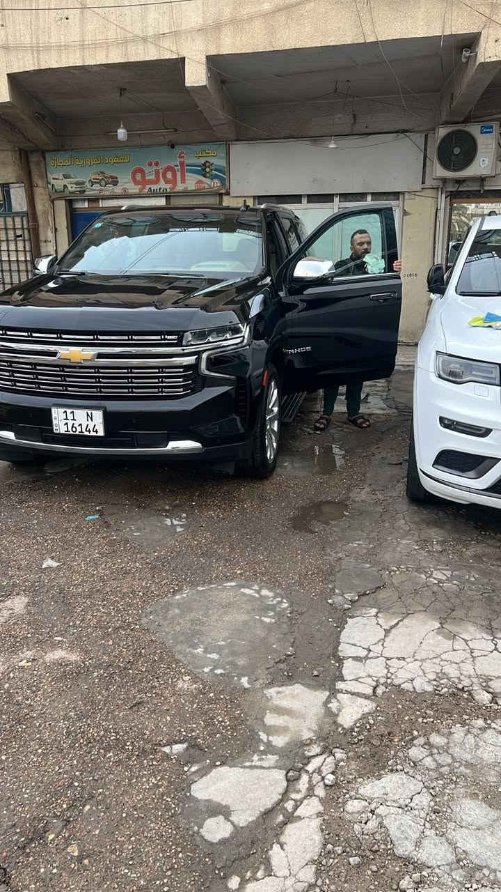 سلام عليكم تاهو برامير وكالة المنصور خليجي فول مواصفات
موديل 23
ماشيه 46 الف كيلومتر 
مكان سياره الاعظمية صليخ 
سيارة بدون صبغ او شخط او تكحيل 
سيارة جاهزة من كلشي 
سعر سيارة 
5 دفاتر 50 ورقة 
رقم الهاتف ***********
