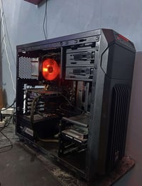 كيس فقط للبيع  R5 2600 Cooler master cpu fan 1650 super pny B450 ds3h ...