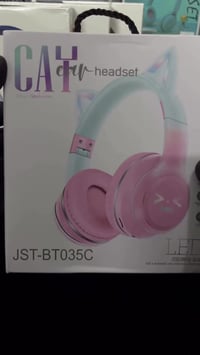 سماعة CAT Ear • إضاءة LED • بلوتوث+AUX+مموري