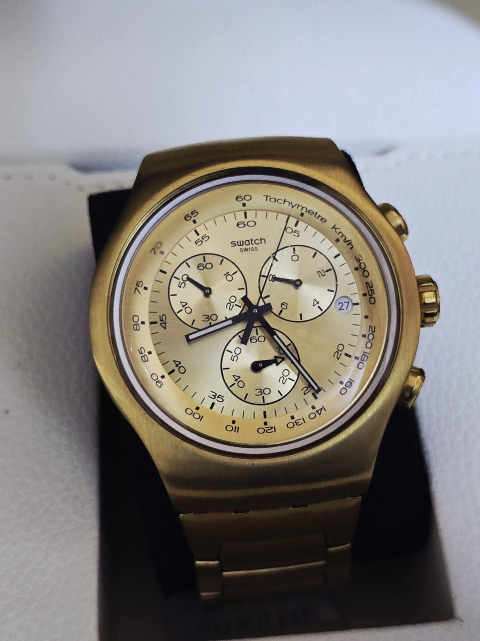 سواتش جامبو 
سويسري اصلي بطارية 
كونوكراف ستوب وتش سناتر شغاله 
طلاء ذهبي ثابت 
قطر واسع  ٤٦
نظافه تامه 
١٤٠ دولار 
المكان اربيل 
يوجد 
Samer Akeel AlJboory 
https://www.tiktok.com/@samerakeelwatch?_r=1&_t=ZS-92XzzfzgLln


**إذا كنت صاحب هذا الإعلان وتريد حذفه لأي سبب، رجاءا أرسل رسالة إلى الدعم الفني**