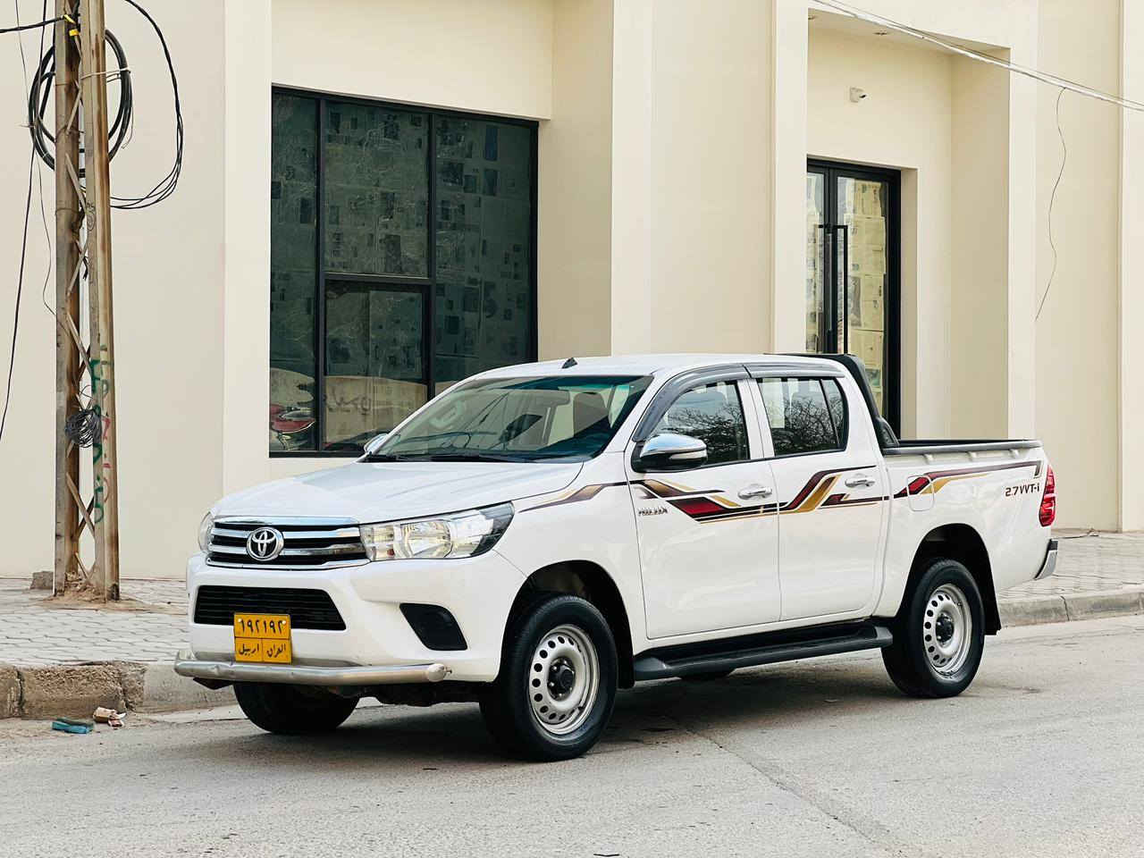 تيوته هايلوكس مديل 2019 فورويل سعودي  سعر 187 وبيه مجال فول مواصفات للاستفسار الاتصال *********** بيهه صبغ بلكصه شبرين ولباقي  كفاله عامه من صبغ وضربه وتبديل مكينه كاز سته كير مواصفات تحكم ستيرن حساسات خلفيه شاشه كامره دواره مري كهربائي نضام يكو  قطعتين تبريد مثبت سرعه مانع نزلاق  رقم اربيل تحويل او وكاله سنويه لل 26 مكينه مامفتوحه مكينه وكير مكفولات حداديه جديدهه تخم تاير جديد تبريد شغال ثلج سياره جديده وجاهزه مكان سياره كربلاء كربلاء, العراق
