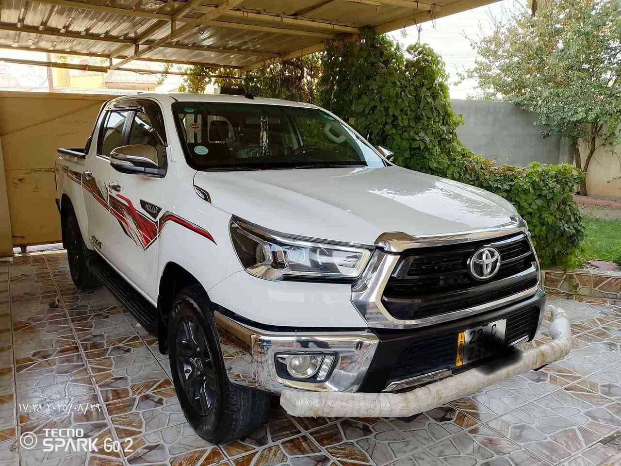 سيارة  هايلوكس دفع رباعي
موديل ٢٠٢١ فول بصمة كير أوتو
ماشي ٨٦ الف فقط 
رقم اربيل باسمي شرط التحويل 
مكفولة من الصبغ 
ماعدا بيها ملاحظة بارد 
السيارة مفولة مواصفات 
اتصل ع الرقم ***********
