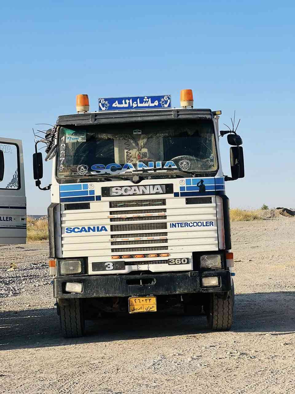السلام وعليكم كلاب سكانيا للبيع ماناقصه برقي جاهزه للشقل محرك شرط كير شرط شاصي شرط تواير جدد محرك113 اتصل وادلل***********
