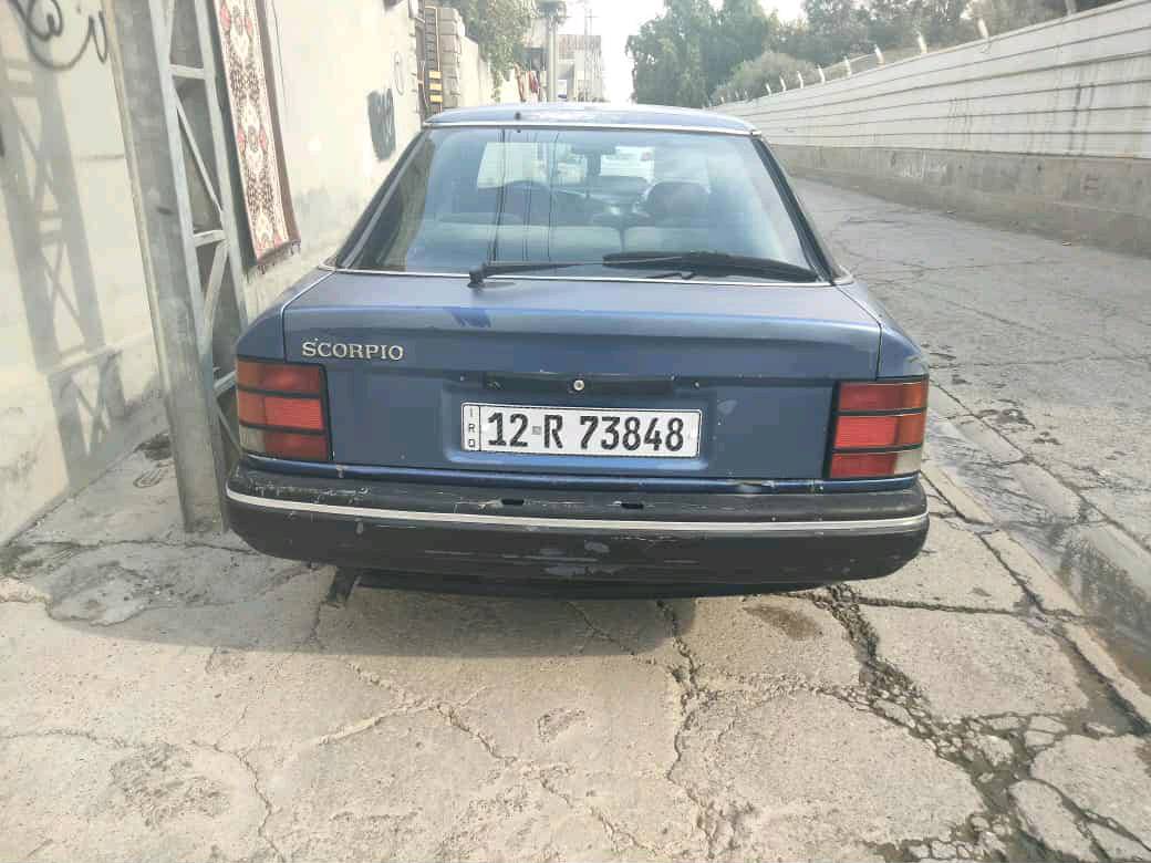 السلام عليكم الحلال للبيع فورد سكوربيو موديل 1989 گير عادي محرك گير شرط السيارة بسمي تايرات نظيف سنوية جديد رقم مسطرة 