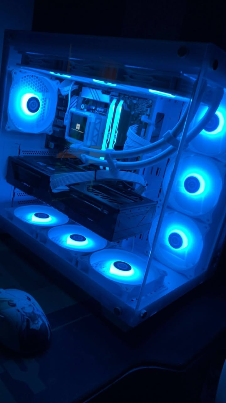 INTEL CORE i9-14900K TRY EDITION

VGA RX 9070 XT 16GB SAPPHIRE PULSE 3FAN

RAM LEXAR 32G KIT (16x216800MHZ DORS RGB

8760 ASUS PRIME PLUS OORS NEW EDI

PEGASUS NV970-278 GEN 47400/5

THERMALRIGHT FROZEN WARFRAME PRO 360MM LIQUID COOLER WHITE TL-P12W-S

PSU Thermalright TR.KG 850 850W 80 Plus Gold FULLK

MOLR-ATX3:1-WHITE

MNTOB MN-3000WH TOKYO WHITE TRAN ARGA

MSI MAG 275QPF X30 27INCH 2K 300HZ 0.5MS RAPID

IPS HOMI 2.1

THERMALRIGHT PC FAN KITS ARGB TE-M120X3

SV 3-Pin ARGB Controller with SATA

للبيع كيس فقط او شاشه .او كامل ابيع منشور فقط الولد  الحلال لي يعرف الاسعار والمواصفات كلشي كدامكم مذكور استخدام بسيط كلش اقل السبوع 

اي استفسار هذا رقمي *********** مكاني بغداد 
السعر 4 ملاين كامل شباب اذا اجمعها هسه تطلع عليك بل 7 او 6 ملاين

