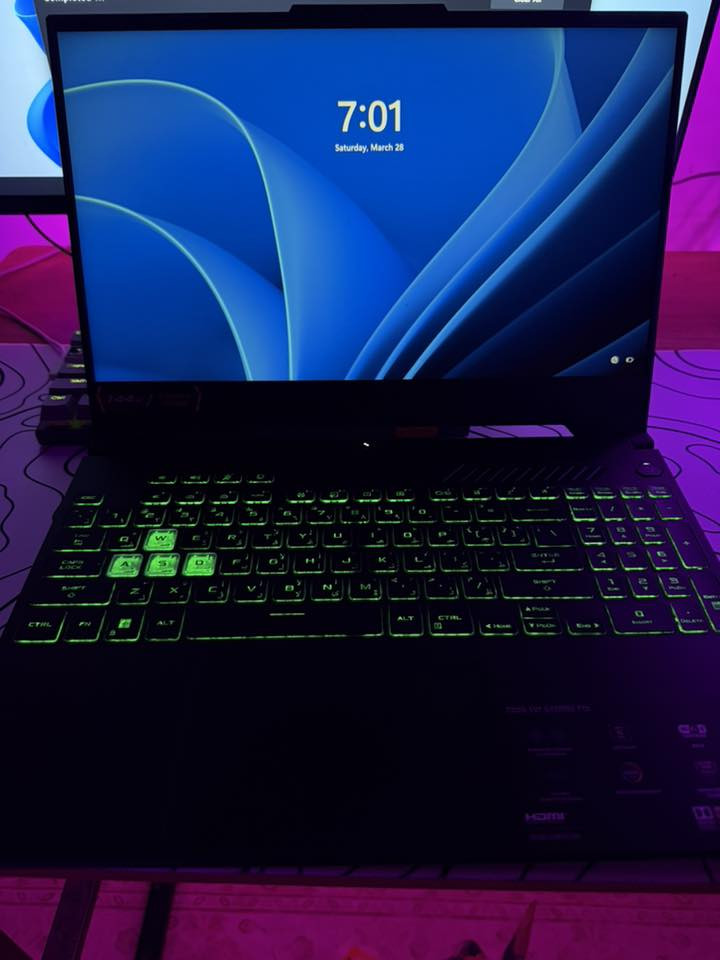 سلام عليكم لابتوب كيمنك asus استعمال قليل ونضيف جدا حته العاب مالاعب بي هواي مواصفات
CPU i7-12700H

512G

حجم شاشه15.6

RAM 16

كارت شاشه3050ti 4G  السعر مليون و50 وبيه مجال


**إذا كنت صاحب هذا الإعلان وتريد حذفه لأي سبب، رجاءا أرسل رسالة إلى الدعم الفني**